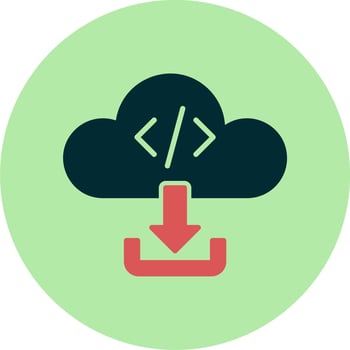 Cloud Download Vector Icon
