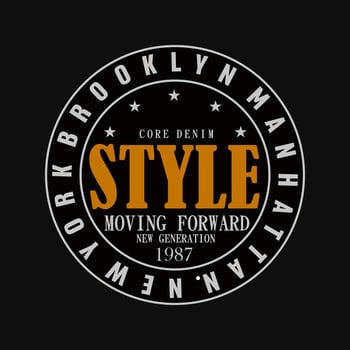 style moving forward typography t shirt vector design