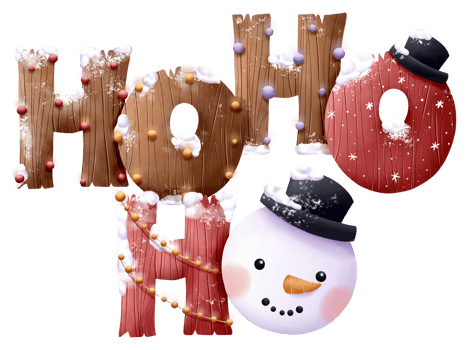 Christmas Decorative Ho Ho Ho Illustration png