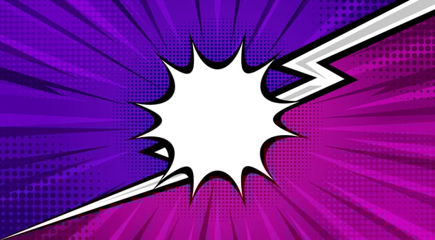 Cartoon comic background. Fight versus. Comics book colorful competition poster with halftone elements. Retro Pop Art style. Vector illustration