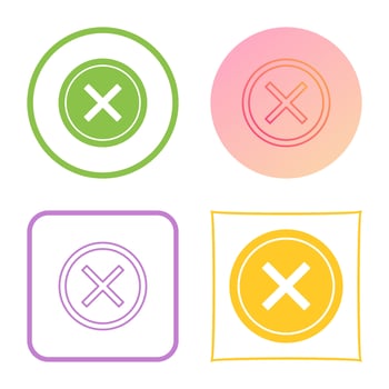 Do Not Cross Vector Icon