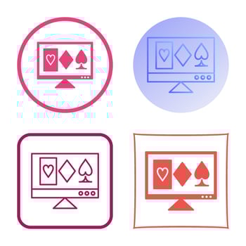 Online Gambling Vector Icon