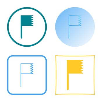Unique Flag Vector Icon