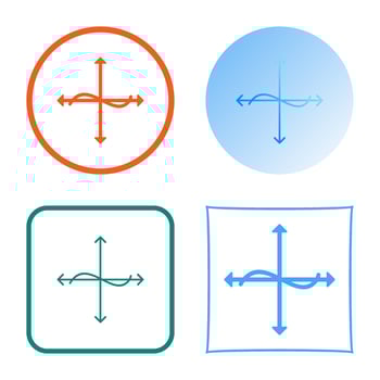 Unique Graph Vector Icon