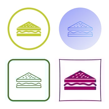 Unique Sandwich Vector Icon