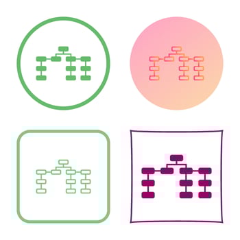 Unique Seo Structure Vector Icon