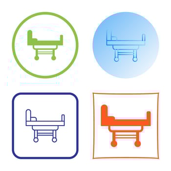 Hospital Bed Vector Icon