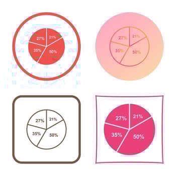 Pie Chart Vector Icon