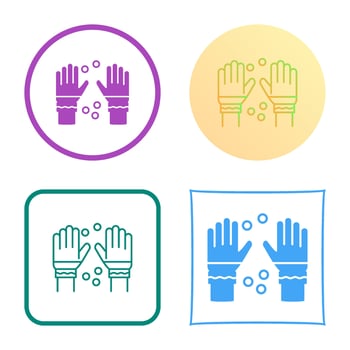 Winter Gloves Vector Icon