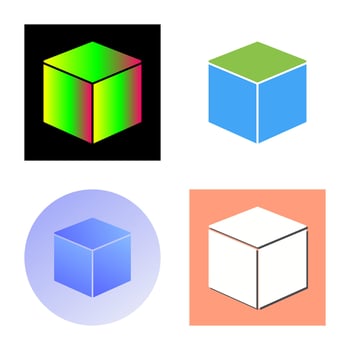 Cubic Design Vector Icon