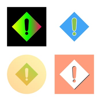 Caution Sign Vector Icon
