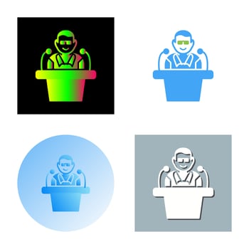 Unique Lecture Vector Icon