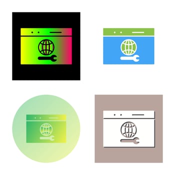 Unique Web Support Vector Icon
