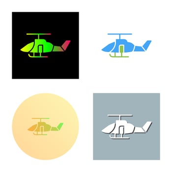 Military Helicopter Vector Icon