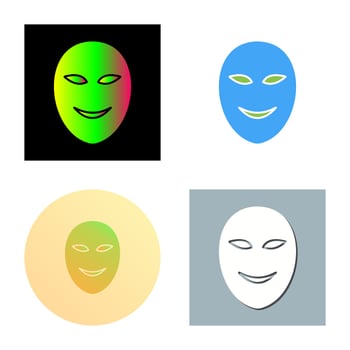 Ancient Face Mask Vector Icon