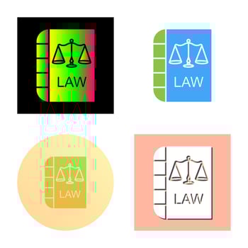 Law and Order Vector Icon