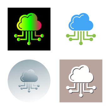 Cloud Computing Vector Icon