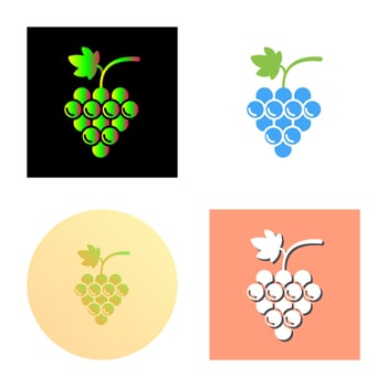 Grapes Vector Icon