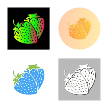 Strawberry Vector Icon