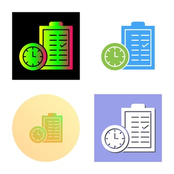 Time Planing Vector Icon