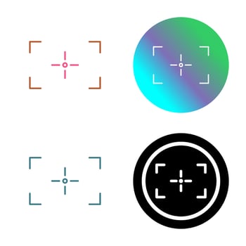 Unique Focus Vector Icon