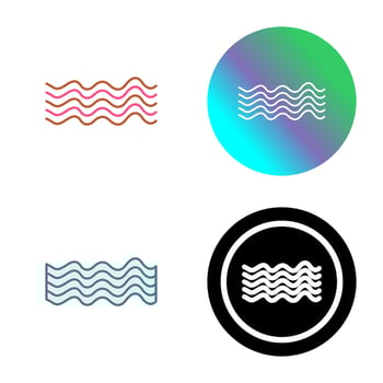Magnetic Waves Vector Icon