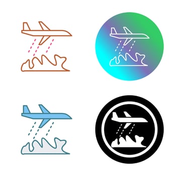 Unique Firefighter Plane Vector Icon