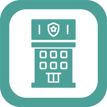 Police Station Vector Icon