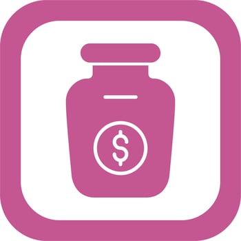Money Jar Vector Icon