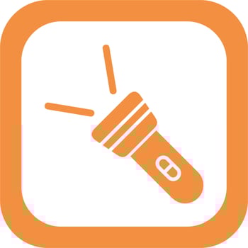 Flashlight Vector Icon
