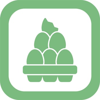 organic eggs Vector Icon
