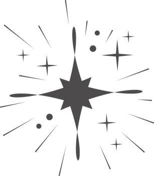 Christmas star shine. Glitter light magic icon. Twinkle sparkles with glow. Bright doodle symbol. png