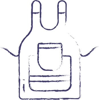 Apron hand drawn vector illustration