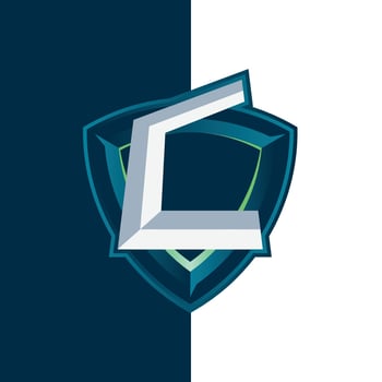letter C esports shield logo vector