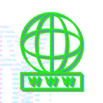 Unique World Wide Web Vector Icon
