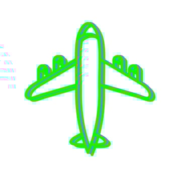 Flying Airplane Vector Icon