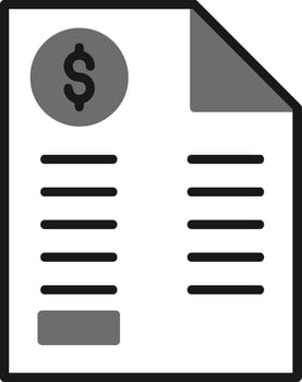 Bill Vector Icon