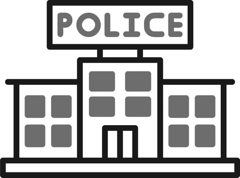 Police Station Vector Icon