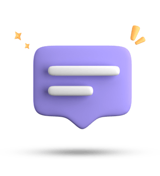 3d chat bubble icon isolated on transparent background png