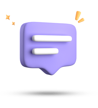 3d chat bubble icon isolated on transparent background png