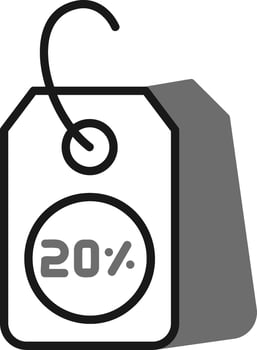 Dissucount Offer Vector Icon