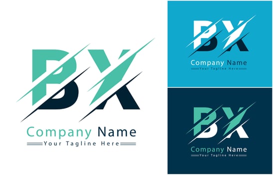 BX Letter Logo Vector Design Concept Elements