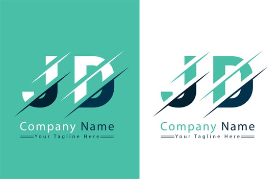 JD Letter Logo Design Concept. Vector Logo Illustration