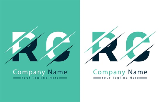 RC Letter Logo Vector Design Template Elements