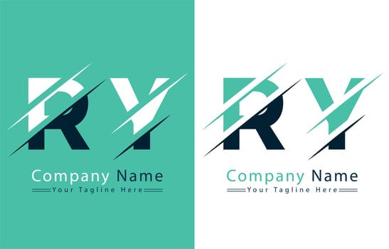 RY Letter Logo Vector Design Concept Elements