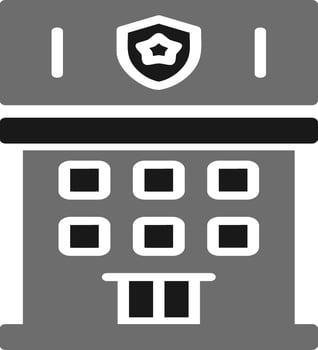 Police Station Vector Icon