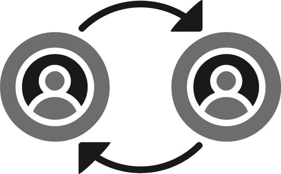 Peer To Peer Vector Icon