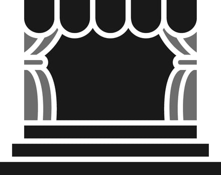 Stage Vector Icon