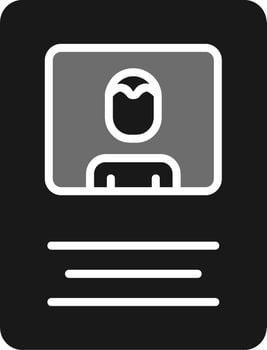 Name Tag Vector Icon