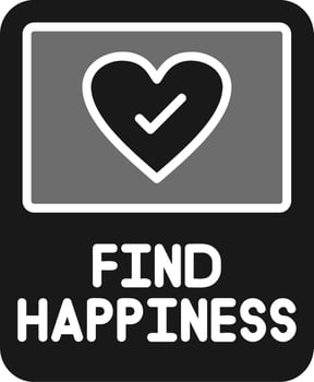 Find Happiness Vector Icon